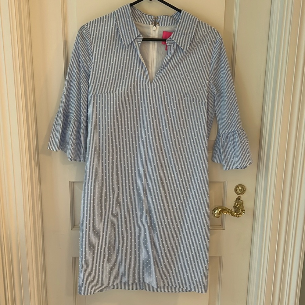 Lily Pulitzer blue and white dress